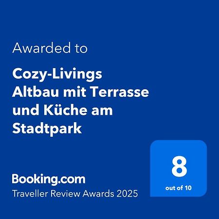 Cozy-Livings Altbau Mit Terrasse Und Kueche Am Stadtpark 바트나우헴 외부 사진